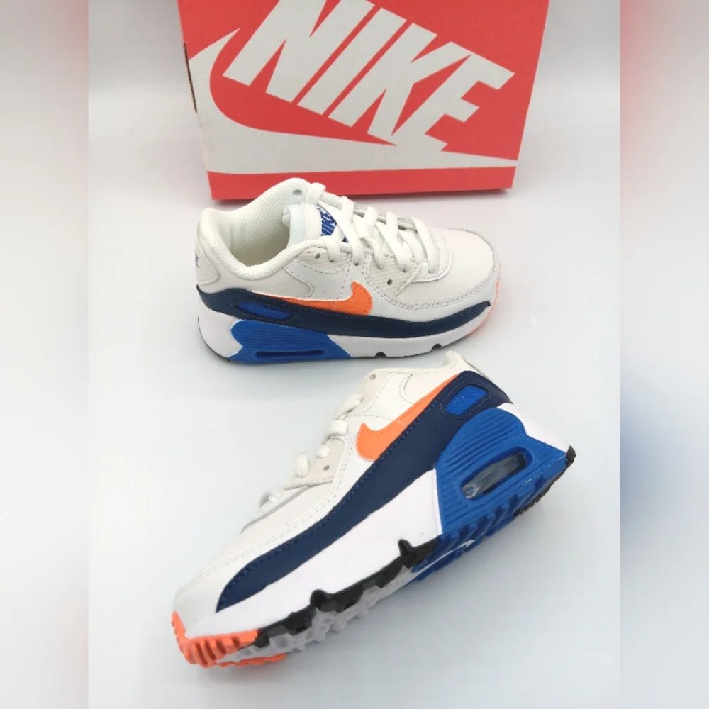 NIKE AIR MAX 90 LTR (TD) NIB VARIOUS SIZES BOYS KIDS SHOES SNEAKERS - Picture 7 of 11